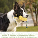 Dog Puppy Corn Chew Toys, Indestructible Squeaky Toy for Teething and Boredom UK