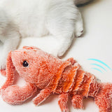 Keep Cats Happy & Active | Lifelike Shrimp Toy with Washable Fabric| Electric USB Charging