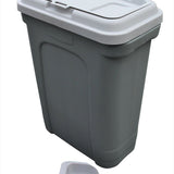Pet Food Storage Grey Bin | Airtight Sealed Container for Dog, Cat, Bird and Rabbit Food