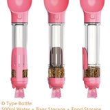 Portable Pet Water Bottle | 2-in-1 Dog Dispenser with Poo Bags | Travel Hydration & Cleanup