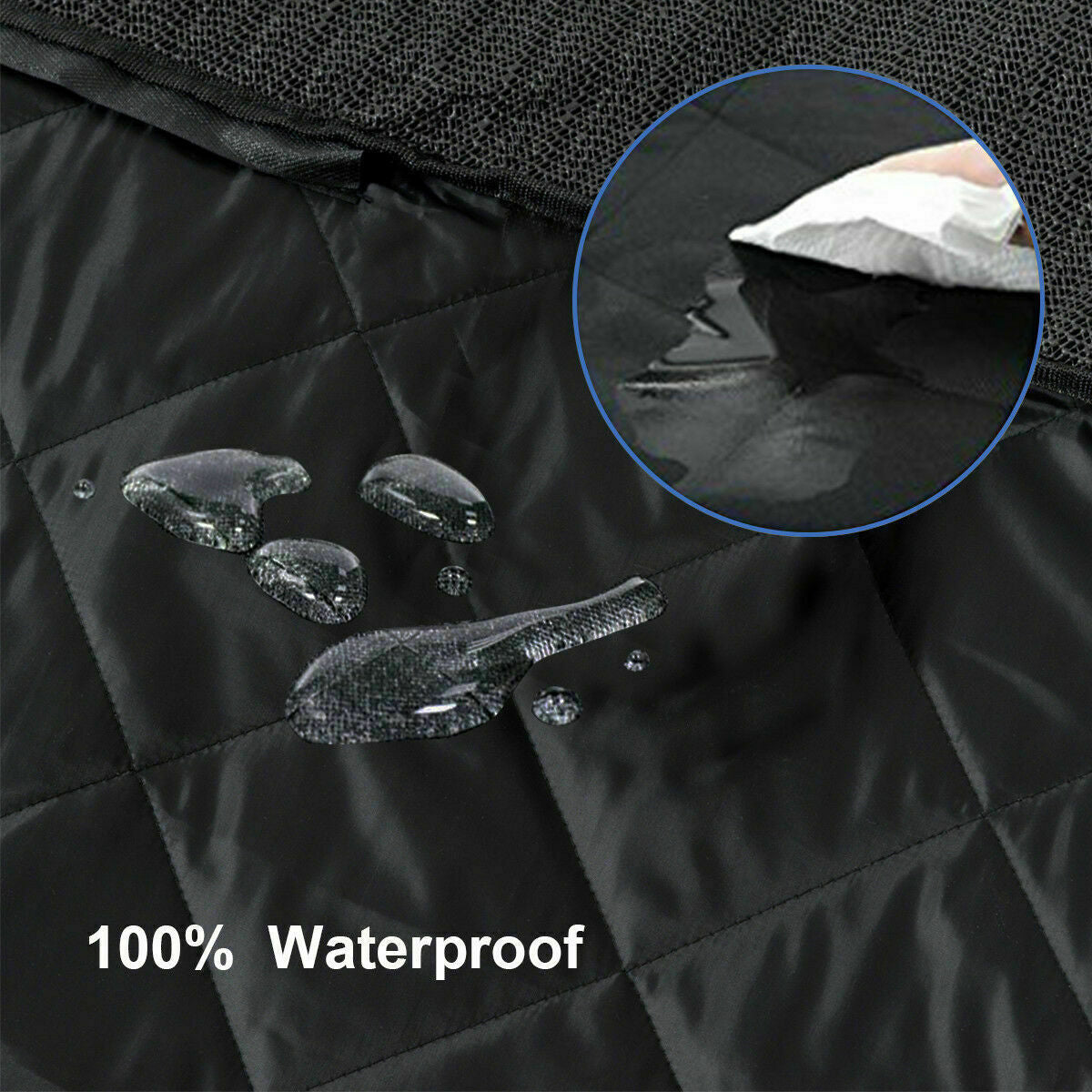 Dog Cat Car Hammock Cover | 100% Waterproof Pet Seat Protector | Rear Car Mat