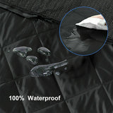 Dog Cat Car Hammock Cover | 100% Waterproof Pet Seat Protector | Rear Car Mat