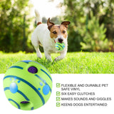 Funny Wobble Wag Giggle Ball Dog Play Training Pet Toy with Sound Hot No Harm