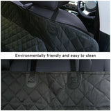 Dog Cat Car Hammock Cover | 100% Waterproof Pet Seat Protector | Rear Car Mat
