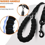 5FT Braided Rope Leash for Dogs | Strong Reflective Lead | Soft Comfort Grip | Medium/Large Dog Walks