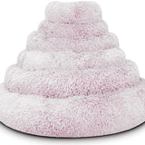 Washable Plush Donut Bed for Dogs and Cats | Calming Anti-Anxiety Pet Bed | Soft Faux Fur Surface | Sizes Small to XL