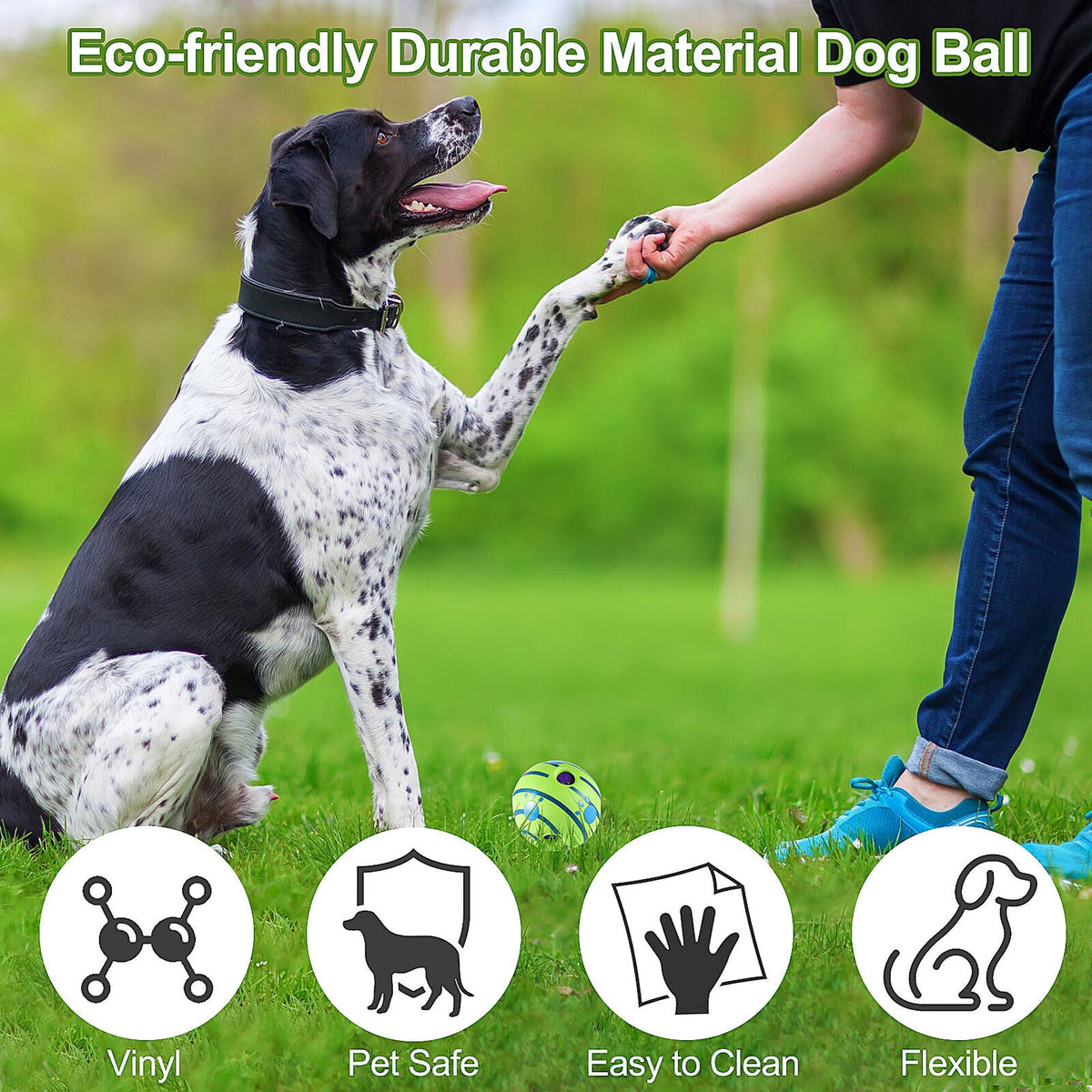 Exciting Playtime | Self-Activating Sound Wobble Wag Giggle Ball for Training & Fun