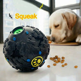 Pet Dog Giggle Ball Tough Treat Sound Activity Training Squeaky Chew Fun Toys