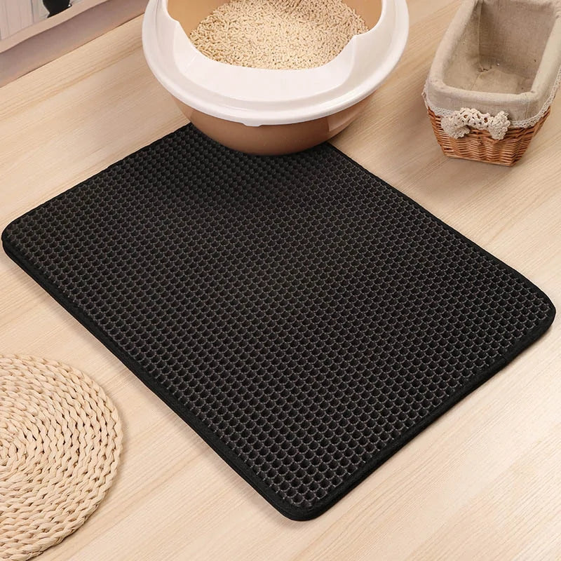 Keep Paws & Floors Clean | Non-Slip Pet Litter Mat with Moisture Absorption