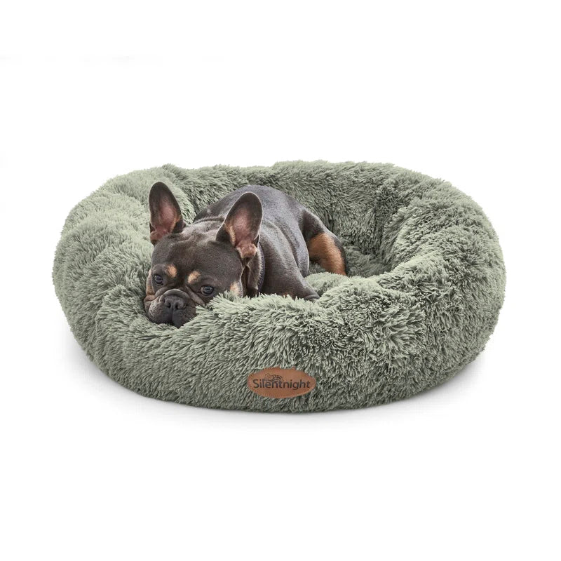 Reduce Pet Anxiety | Silentnight Doughnut Bed with Plush, Soft Fabric