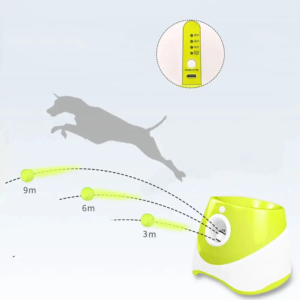 Dog-Friendly Tennis Ball Launcher | Engage & Train with Adjustable Range