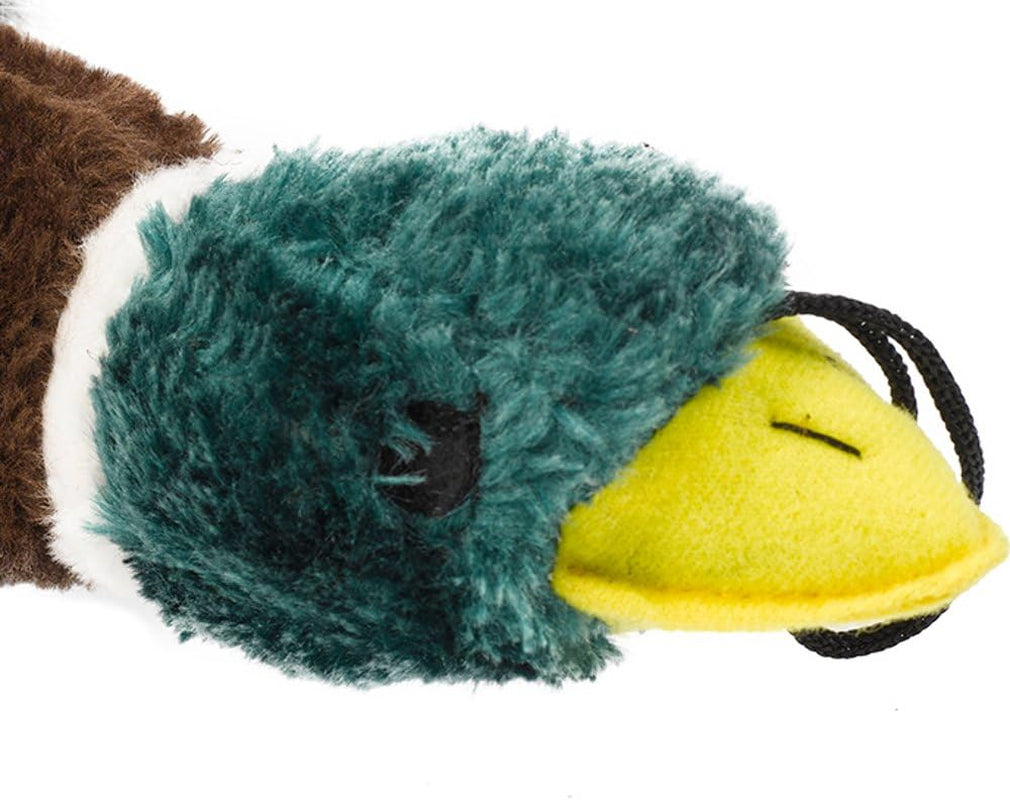 Honking and Squeaky Duck Plush Dog Toy