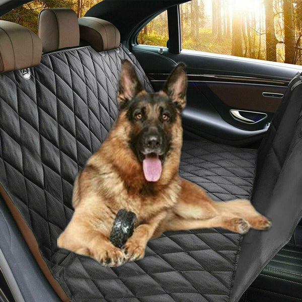 Dog Cat Car Hammock Cover | 100% Waterproof Pet Seat Protector | Rear Car Mat