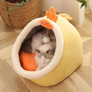Safe & Snug | Soft Cat Bed Basket for Warm, Supportive Relaxation pet round dog