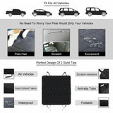 Dog Cat Car Hammock Cover | 100% Waterproof Pet Seat Protector | Rear Car Mat
