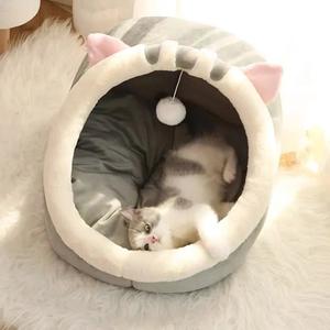 Safe & Snug | Soft Cat Bed Basket for Warm, Supportive Relaxation pet round dog