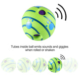 Funny Wobble Wag Giggle Ball Dog Play Training Pet Toy with Sound Hot No Harm