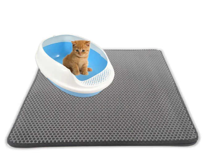 Keep Paws & Floors Clean | Non-Slip Pet Litter Mat with Moisture Absorption