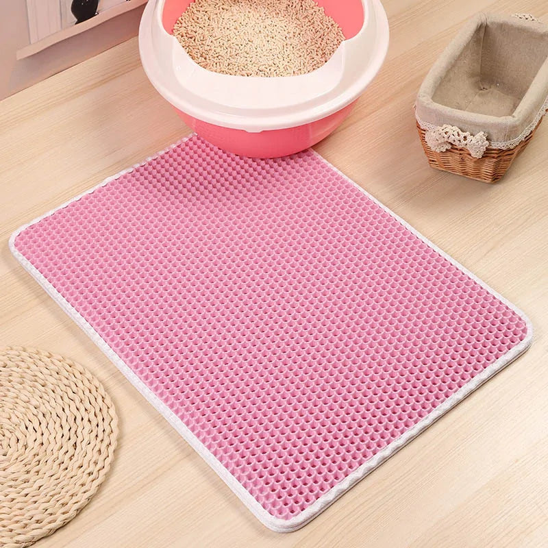 Keep Paws & Floors Clean | Non-Slip Pet Litter Mat with Moisture Absorption