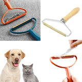 Pet Hair Remover Portable Manual Scraper Lint Cleaner Sticky Brush Cat Hair Removal Brush Hair Removal Tool Cat Accessories