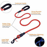 5FT Braided Rope Leash for Dogs | Strong Reflective Lead | Soft Comfort Grip | Medium/Large Dog Walks
