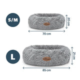 Reduce Pet Anxiety | Silentnight Doughnut Bed with Plush, Soft Fabric