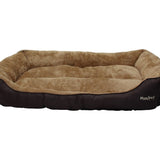 Dog Pet Bed Warm Basket Bed Deluxe Soft Washable Cushion with Fleece Lining