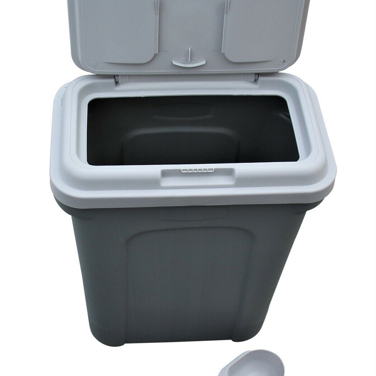 Pet Food Storage Grey Bin | Airtight Sealed Container for Dog, Cat, Bird and Rabbit Food