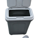 Pet Food Storage Grey Bin | Airtight Sealed Container for Dog, Cat, Bird and Rabbit Food