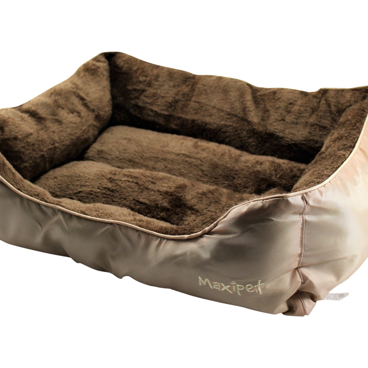 Dog Pet Bed Warm Basket Bed Deluxe Soft Washable Cushion with Fleece Lining