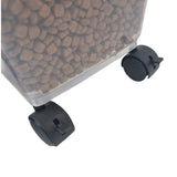Clear Airtight Pet Food Storage Bin | Wheels for Easy Moving | Dog Cat Dry Feed Container 20L/30L/40L