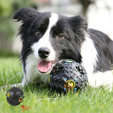 Pet Dog Giggle Ball Tough Treat Sound Activity Training Squeaky Chew Fun Toys