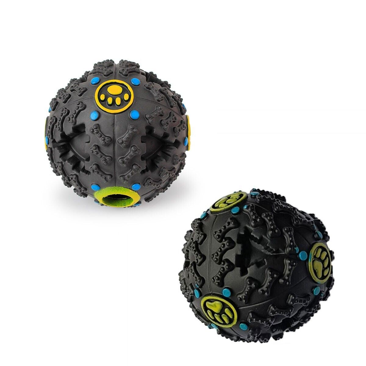 Pet Dog Giggle Ball Tough Treat Sound Activity Training Squeaky Chew Fun Toys