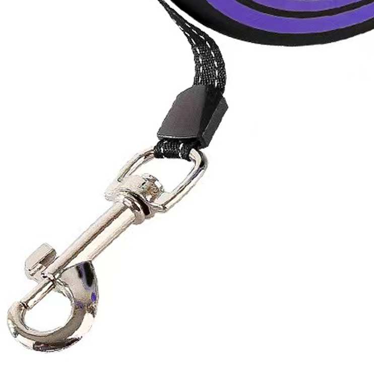 Retractable Extendable Dog Lead | 3M 5M Leash for Puppies & Dogs | Durable Pet Lead Black Purple