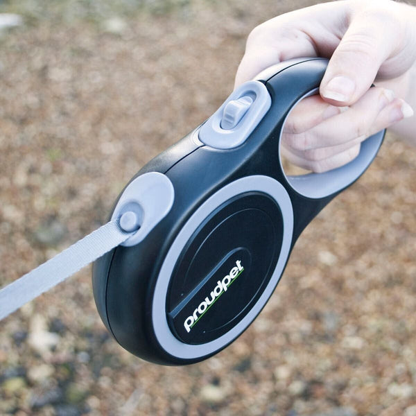 8M Retractable Extendable Dog Lead | Long Training and Running Rope Leash for Puppies and Pets