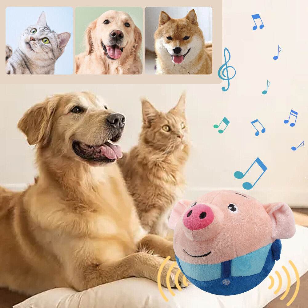 Puppy Dog Balls Bouncing Jump Talking Ball Toy Electronic Interactive Plush Ball